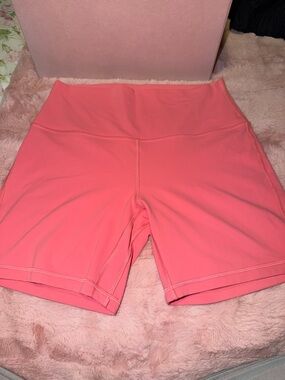 Pink Lululemon align high rise short 6inch